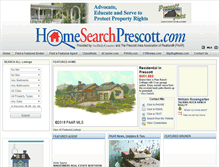 Tablet Screenshot of homesearchprescott.com